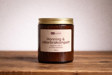 Honning & rabarbrakompott